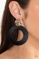 Strategically Sassy - Black Post Earring