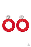 Strategically Sassy - Red Post Earring