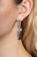 Powerhouse Precision - Black Hoop Earring