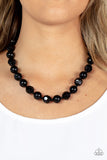Popping Promenade - Black Necklace