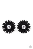 Sunshiny DAIS-y - Black Post Earring