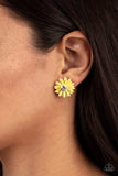 Sunshiny DAIS-y - Yellow Post Earring