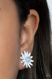 Sunshiny DAIS-y - White Post Earring