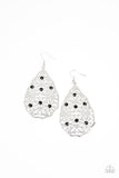 Delightfully Daisy - Black Earring