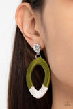 Thats a WRAPAROUND - Green Post Earring