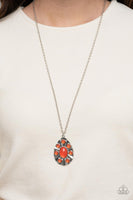 Blissfully Bohemian - Orange Necklace