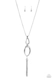 Elegantly Entrancing - White Necklace