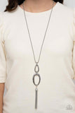 Elegantly Entrancing - White Necklace