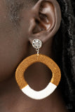 Thats a WRAPAROUND - Brown Post Earring