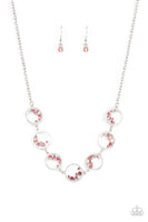 Blissfully Bubbly - Pink Necklace