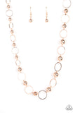 Metro Milestone - Rose Gold Necklace