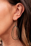 Lend Me Your Lasso - Brass Earring