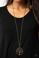 Autumn Abundance - Brass Necklace