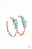 Dusky Charmer - Copper Hoop Earring
