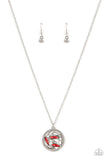 Head-Spinning Sparkle - Red Necklace