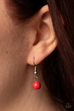 Daisy Dotted Deserts - Red Necklace