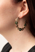 Growth Spurt - Green Hoop Earring