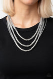 Mechanical Mania - Silver Necklace