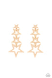 Superstar Crescendo - Gold Post Earring
