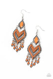 Dearly Debonair - Orange Earring
