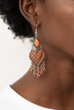 Dearly Debonair - Orange Earring