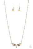 Pyramid Prowl - Yellow Necklace