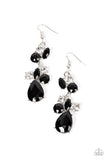 Rhinestone Reveler - Black Earring
