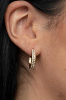 Small Town Twinkle - Gold Hoop Earring