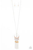 Dancing Dreamcatcher - Orange Necklace