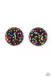 Kaleidoscope Sky - Black Post Earring