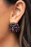 Kaleidoscope Sky - Black Post Earring
