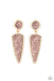 Druzy Desire - Gold Post Earring