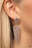Druzy Desire - Gold Post Earring