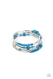 Whimsically Whirly - Blue Bracelet