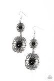Victorian Villa - Black Earring