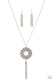 Tai Chi Tassel - Silver Necklace