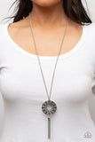 Tai Chi Tassel - Silver Necklace