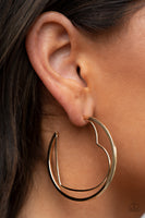 Love Goes Around - Gold Hoop Earring