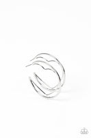 Love Goes Around - Silver Hoop Earring