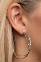 Love Goes Around - Silver Hoop Earring