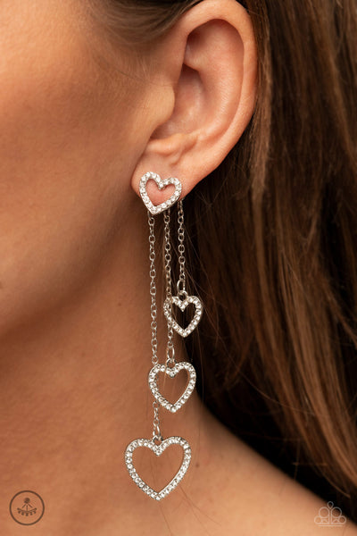 Falling In Love - White Post Earring
