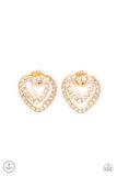 Ever Enamored - Gold Post Earring