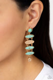 Rustic Reverie - Blue Post Earring