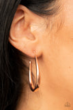 CURVE Your Appetite - Copper Hoop Earring