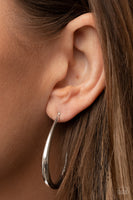 CURVE Your Appetite - Silver Hoop Earring