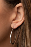 CURVE Your Appetite - Silver Hoop Earring