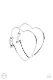 Harmonious Hearts - Silver Clip-on Earring