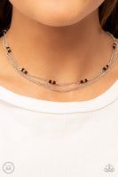 Bountifully Beaded - Black Choker