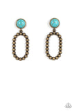Riverbed Refuge - Brass Post Earring