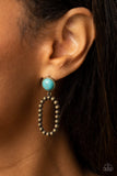 Riverbed Refuge - Brass Post Earring